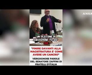 Zaffini: "Finire davanti alla magistratura e' come avere un cancro" #ansa #news