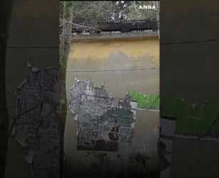 Rogo alla Biennale di Venezia, i danni al padiglione della Serbia #ansa #news