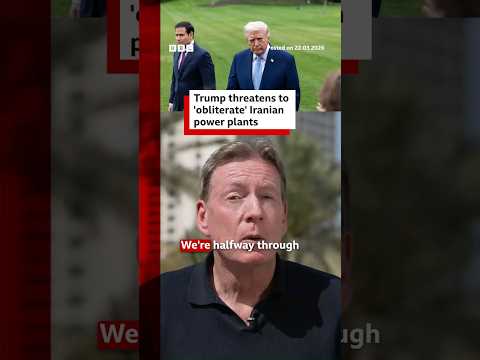 Trump threatens to “obliterate” Iranian power plants. #Iran #StraitOfHormuz #DonaldTrump #BBCNews