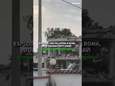 Esplode una palazzina a Roma, due anziani feriti gravi #ansa #news