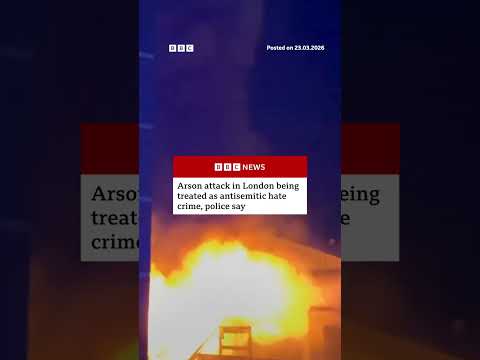 Ambulances set on fire in London treated as antisemitic hate crime. #London #BBCNews
