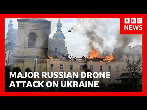 Russia hits Unesco heritage site in Ukraine in rare daytime drone attack | BBC News