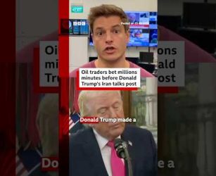 Oil traders bet millions minutes before Donald Trump's Iran talks post. #DonaldTrump #BBCNews