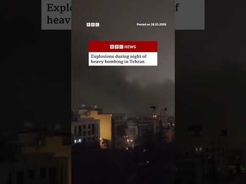 Explosions during night of heavy bombing in Tehran. #Iran #BBCNews