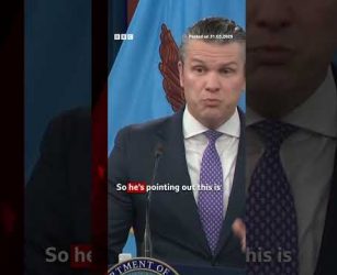 'Big, bad Royal Navy' should help out in Strait of Hormuz, says Hegseth. #Iran #US #Israel #BBCNews