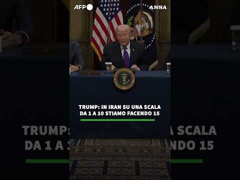Trump: in Iran su una scala da 1 a 10 stiamo facendo 15 #ansa #news