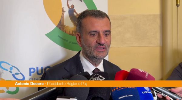 Puglia capitale europea sport 2026, Decaro “Opportunità di crescita e coesione”