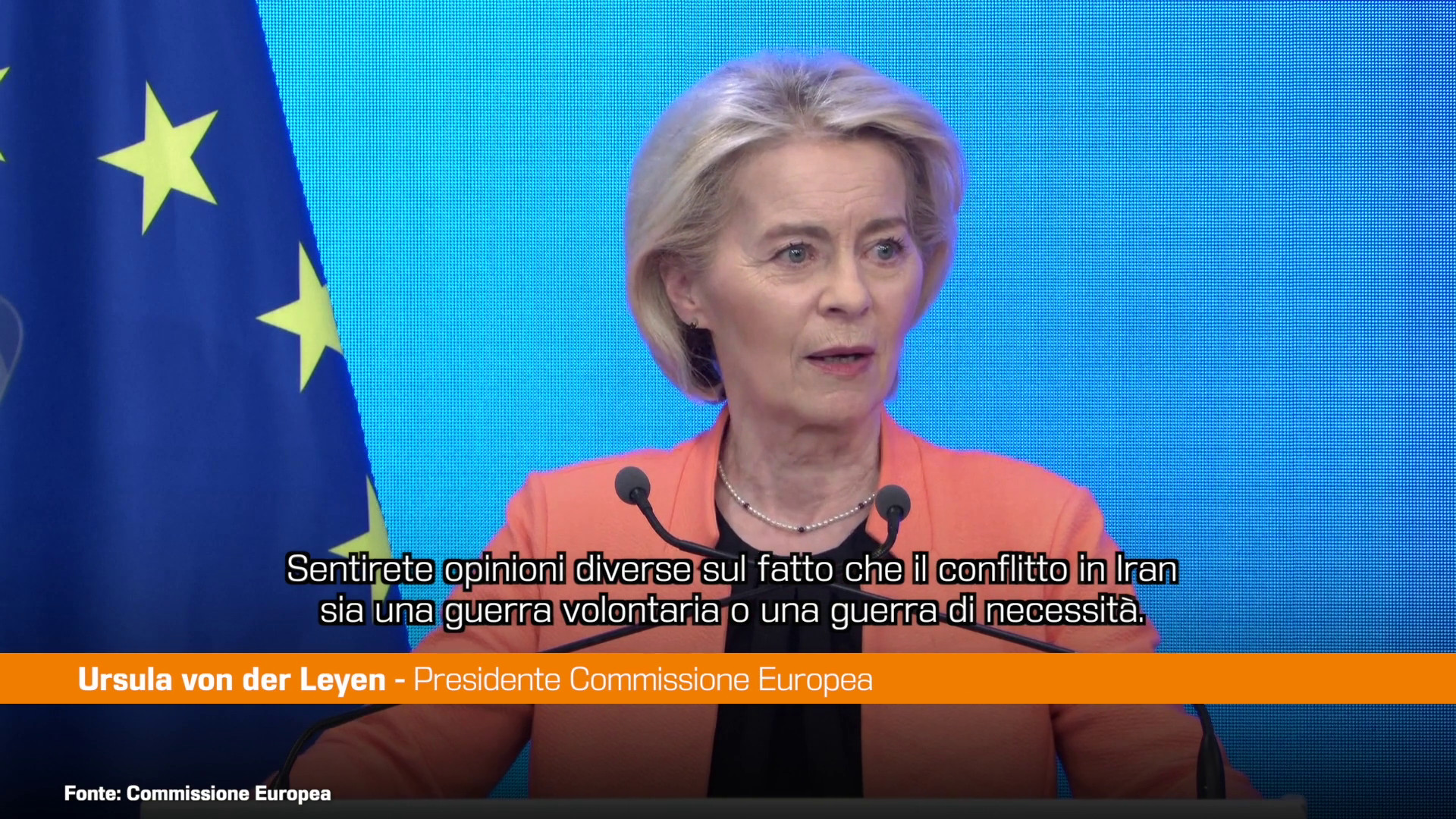 Von der Leyen "Situazione globale precaria, aumentano le minacce"