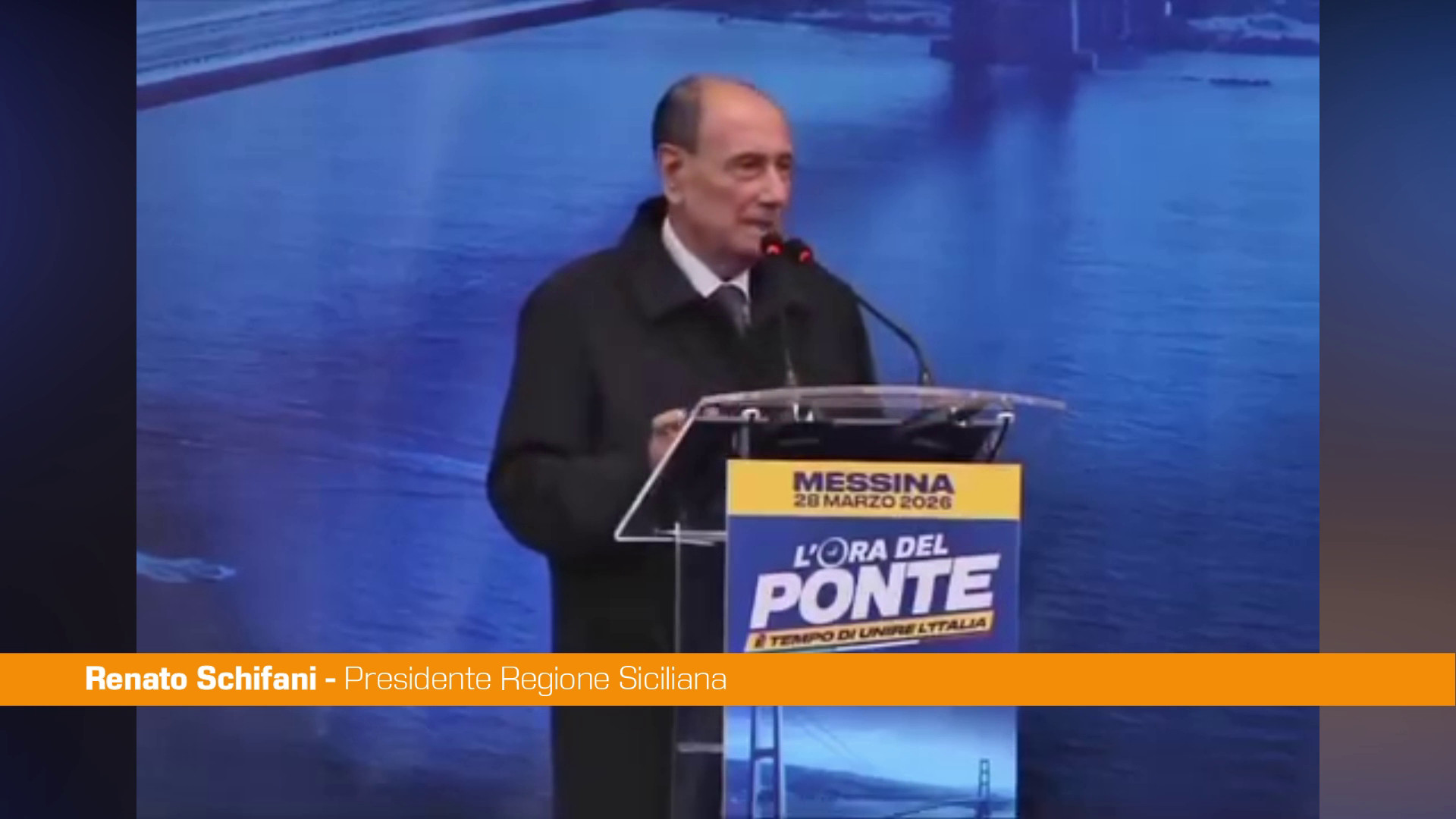 Schifani "Il Ponte sullo Stretto s'ha da fare, ci crediamo e lo sosteniamo"