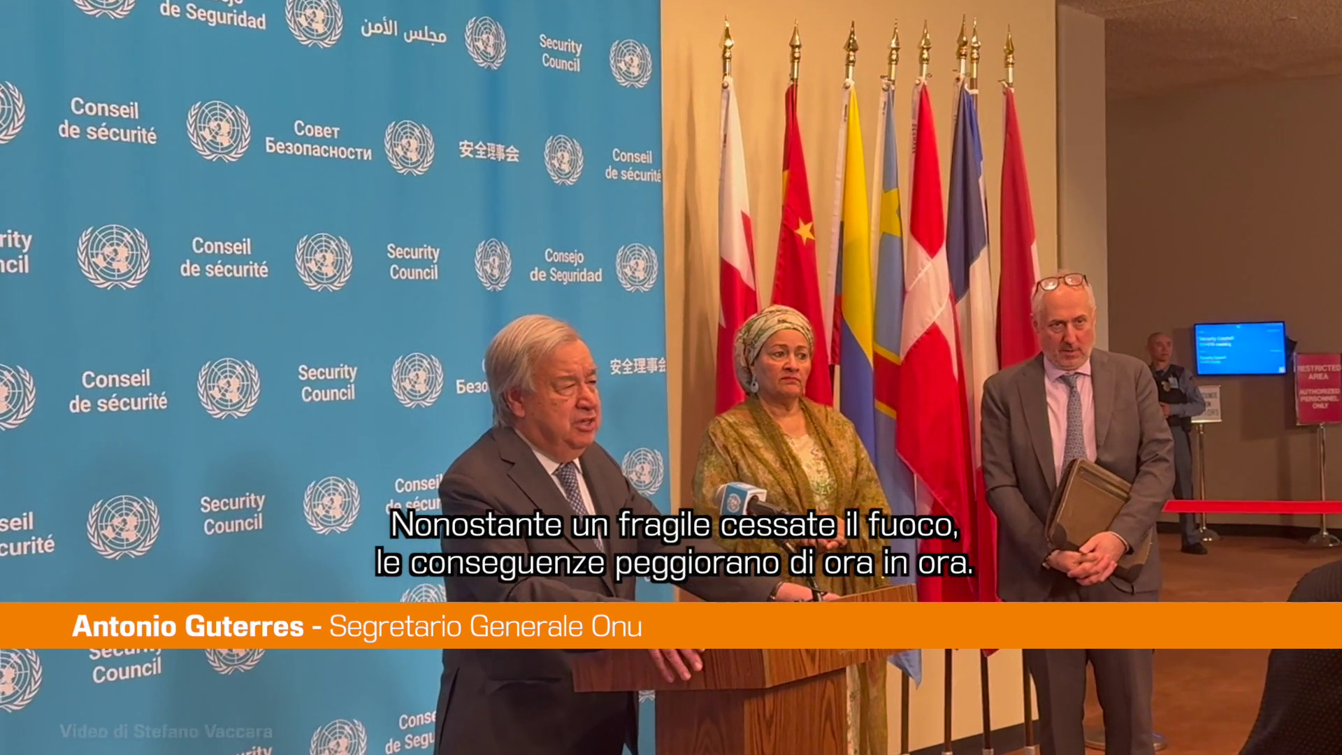 Guterres "Con il blocco di Hormuz il rischio &egrave; una recessione globale"