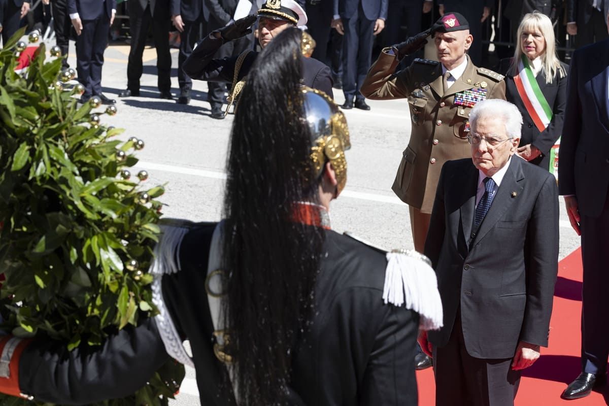 25 Aprile, Mattarella &ldquo;La pace &egrave; il senso della Resistenza&rdquo;