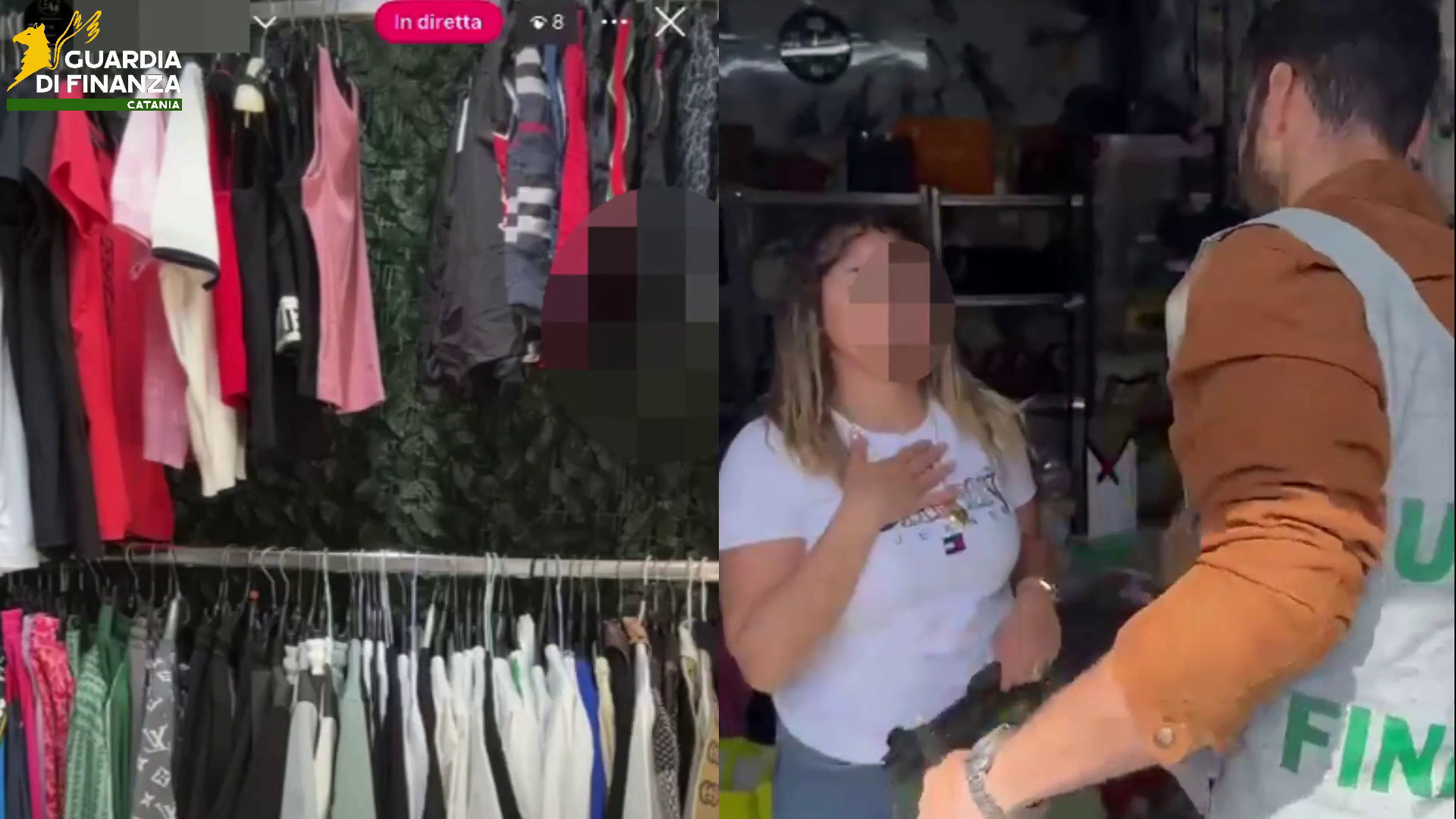 Vendevano prodotti contraffatti online a Catania, Gdf interviene "in diretta"