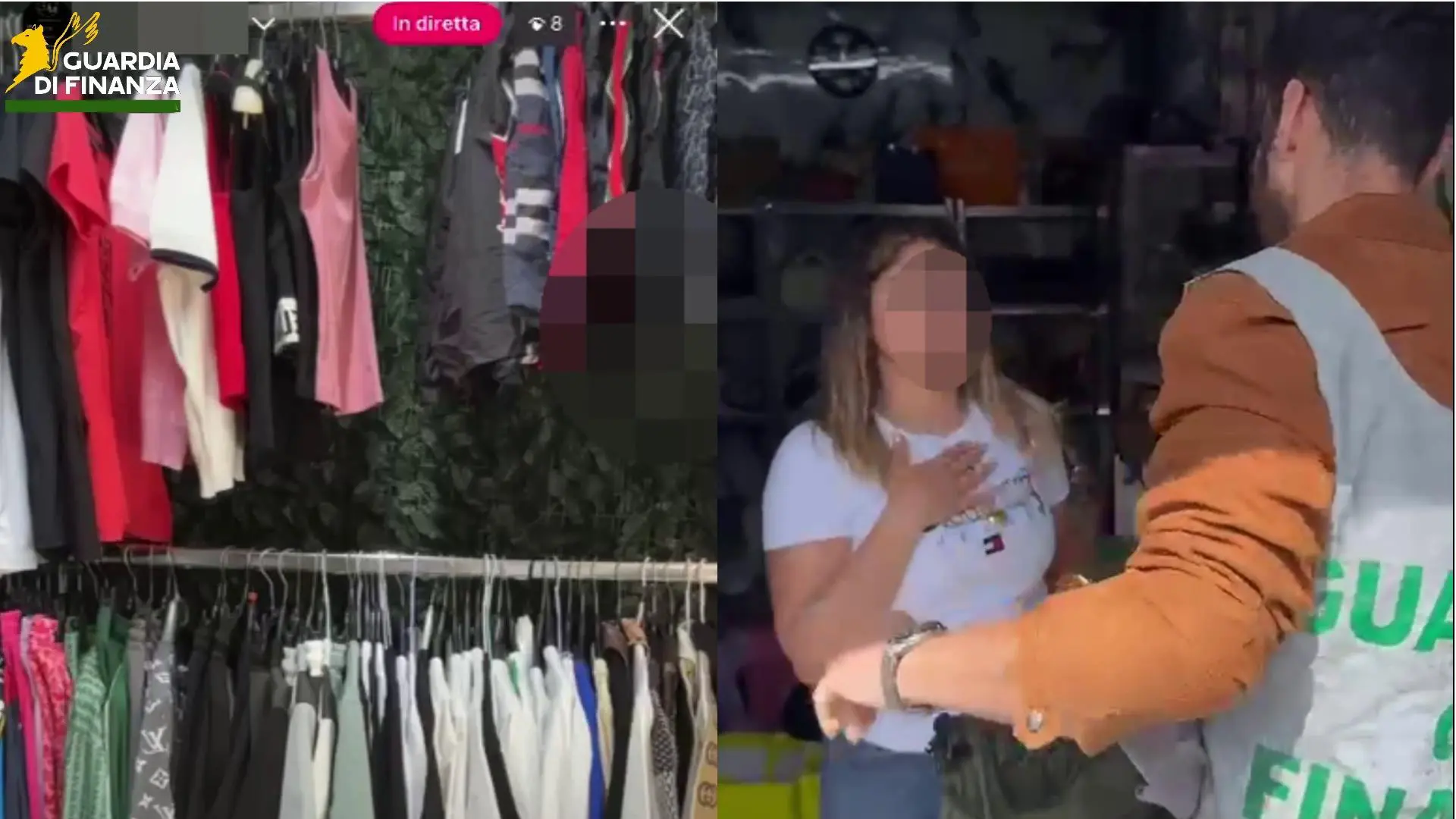 Vendevano prodotti contraffatti online a Catania, la Guardia di Finanza interviene durante la diretta streaming
