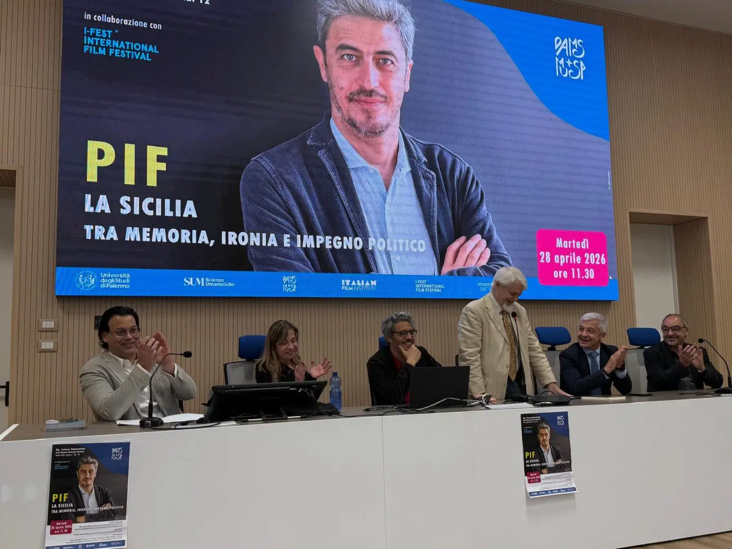Pif incontra studenti dell’Università di Palermo: “La povertà di mezzi stimola la creatività”