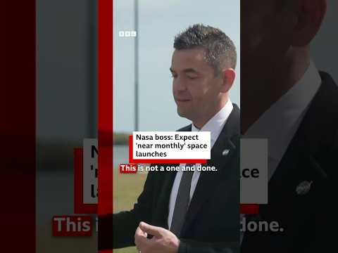 Expect “near monthly” space launches, Nasa boss says. #Artemis #Moon #BBCNews