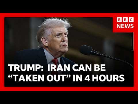 New Trump threat: “Iran can be taken out in one night – it may be tomorrow night” | BBC News