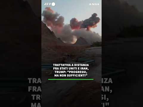 Trattativa a distanza Usa-Iran, Trump: “Progressi, ma non sufficienti” #ansa #news