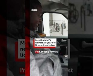 Meet London&rsquo;s newest 21-year-old licensed taxi driver. #London #BlackCab #BBCNews