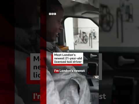 Meet London’s newest 21-year-old licensed taxi driver. #London #BlackCab #BBCNews
