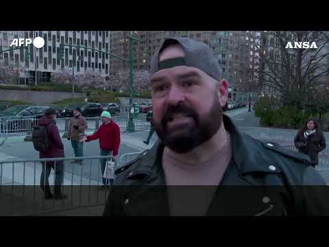 Protesta contro Trump a New York, arriva la notizia del cessate il fuoco #ansa #news