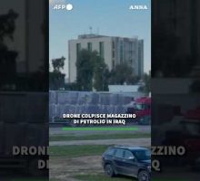 Drone colpisce magazzino di petrolio in Iraq #ansa #news
