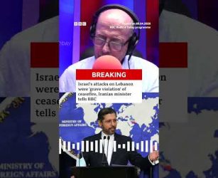 Iran minister: Israel's attacks on Lebanon were a "grave violation" of ceasefire. #BBCNews