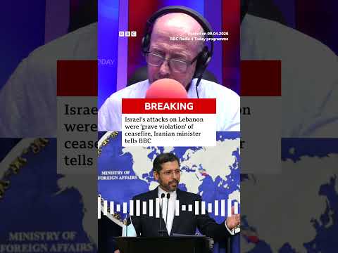 Iran minister: Israel's attacks on Lebanon were a "grave violation" of ceasefire. #BBCNews