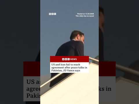 US and Iran fail to reach agreement after historic peace talks in Pakistan. #Iran #US #BBCNews