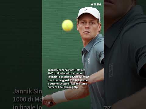 Sinner vince a Montecarlo e torna n.1 #ansa #news