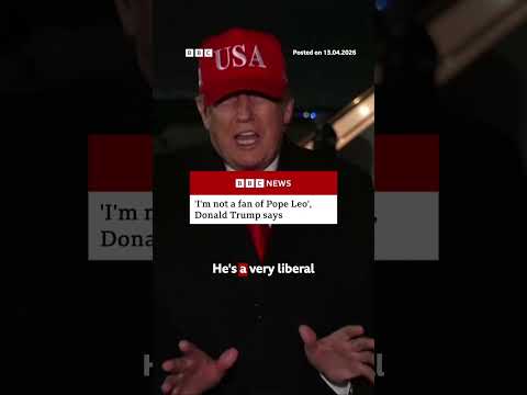 Donald Trump attacks Pope over criticism of Iran war. #Trump #PopeLeo #BBCNews