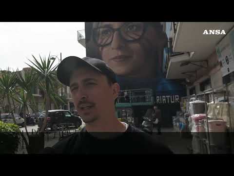 Napoli, murale di Jorit per Francesca Albanese#ansa #news