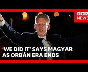 Orb&aacute;n era swept away by Peter Magyar's election landslide in Hungary&nbsp;| BBC News