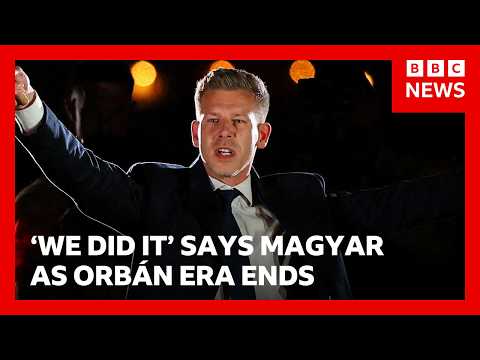 Orb&aacute;n era swept away by Peter Magyar's election landslide in Hungary&nbsp;| BBC News