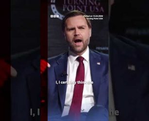 JD Vance had warned the Pope to "be careful when he talks about matters of theology". #BBCNews