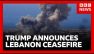 Trump announces 10 day ceasefire between between Israel and Lebanon | BBC News