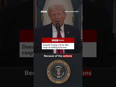 US on ‘the cusp’ of ending Iran war, says President Donald Trump. #BBCNews