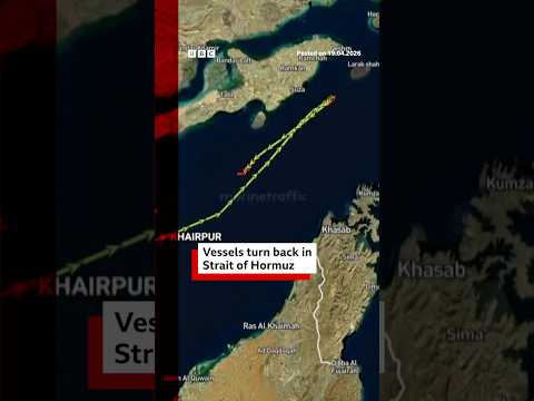 Ships turn around in Strait of Hormuz. #Iran #US #StraitOfHormuz #BBCNews
