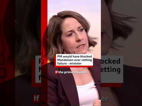 PM would have blocked Mandelson over vetting failure says minister. #BBCNews