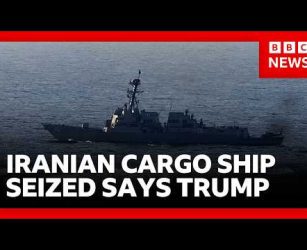 Trump:  US has seized Iranian cargo ship on eve of peace talks | BBC News