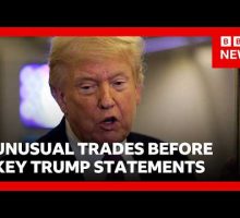 The insider trading suspicions looming over Trump's presidency | BBC News