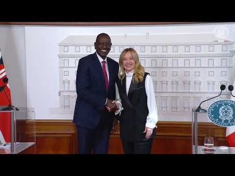 Incontro del Presidente Meloni con il Presidente del Kenya Ruto: dichiarazioni congiunte alla stampa