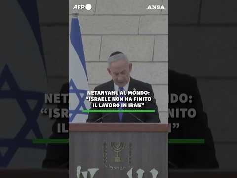 Netanyahu al mondo: “Israele non ha finito il lavoro in Iran” #ansa #news