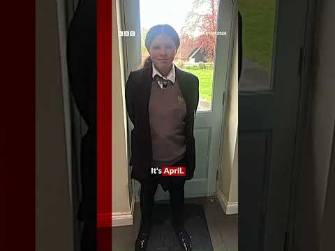 School bans jumpers outside winter months. #School #Uniform #BBCNews