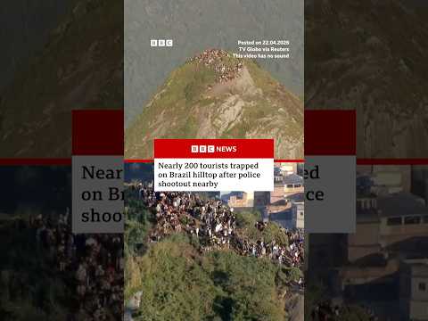 Nearly 200 tourists trapped on Brazil hilltop after police shootout nearby. #Brazil #BBCNews