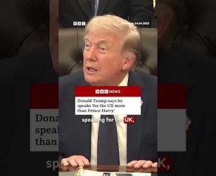 Donald Trump says he speaks "for the UK more than Prince Harry". #DonaldTrump #PrinceHarry #BBCNews