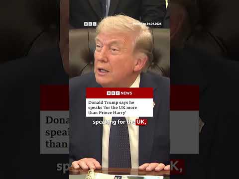 Donald Trump says he speaks “for the UK more than Prince Harry”. #DonaldTrump #PrinceHarry #BBCNews