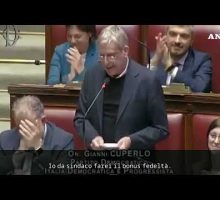 Dl sicurezza: Cuperlo porta in Aula Cetto La Qualunque, "quantunquemente lo si giudichi"#ansa #news