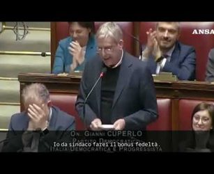 Dl sicurezza: Cuperlo porta in Aula Cetto La Qualunque, "quantunquemente lo si giudichi"#ansa #news