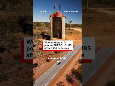 Woman trapped in poo for three hours after outback toilet collapses. #Australia #Outback #BBCNews
