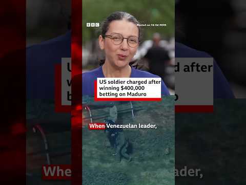 US soldier arrested after allegedly betting on the removal of Maduro. #Venezuela #US #BBCNews